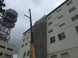 横安江町ビル板金工事